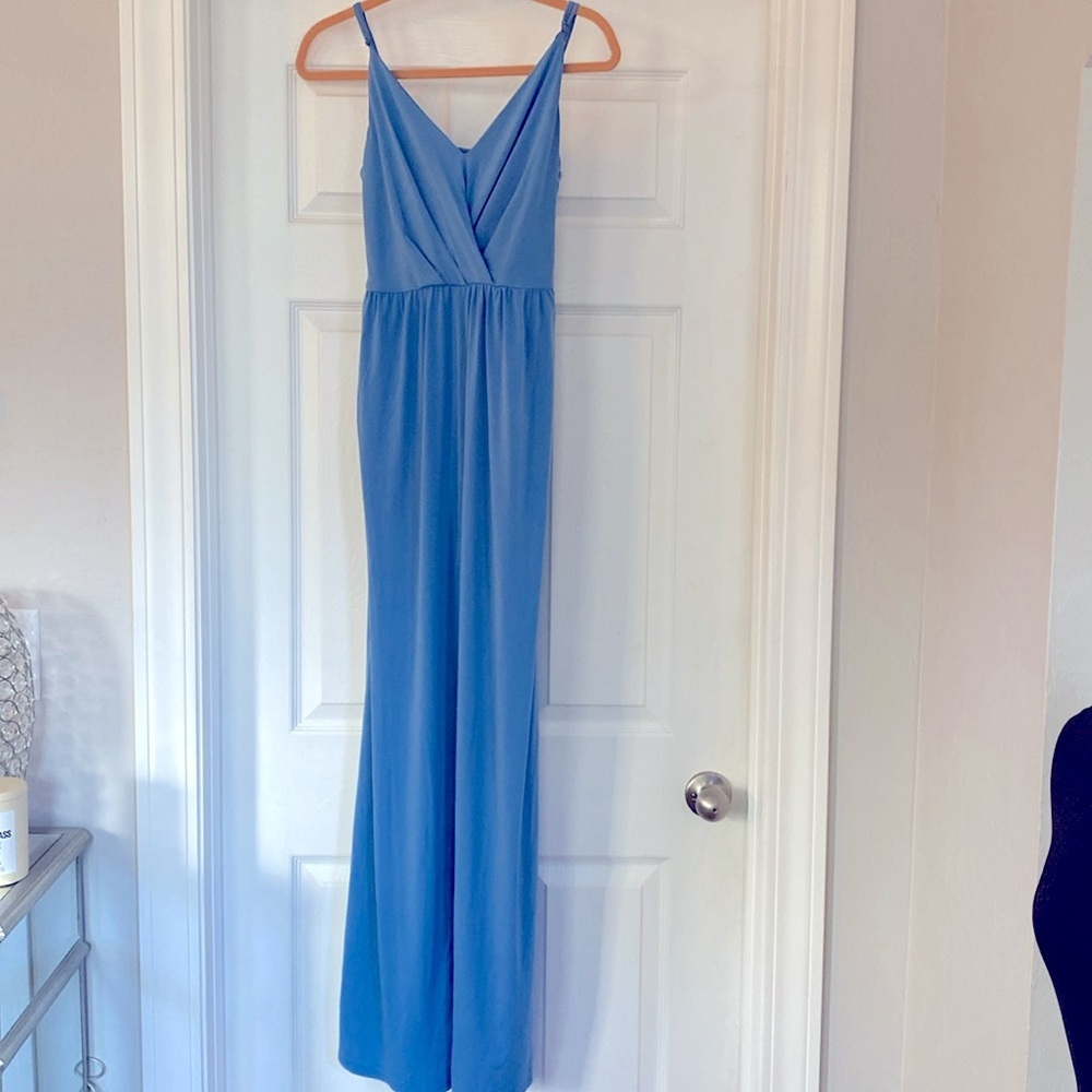 BCBGeneration Blue Maxi Dress with Slit - NWT